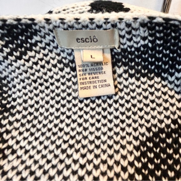 Escio Soft Cozy Long Sleeve Open Cardigan Size Large - Picture 6 of 6